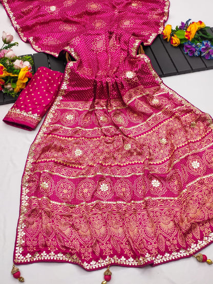 Gota Pati Hand Work Saree