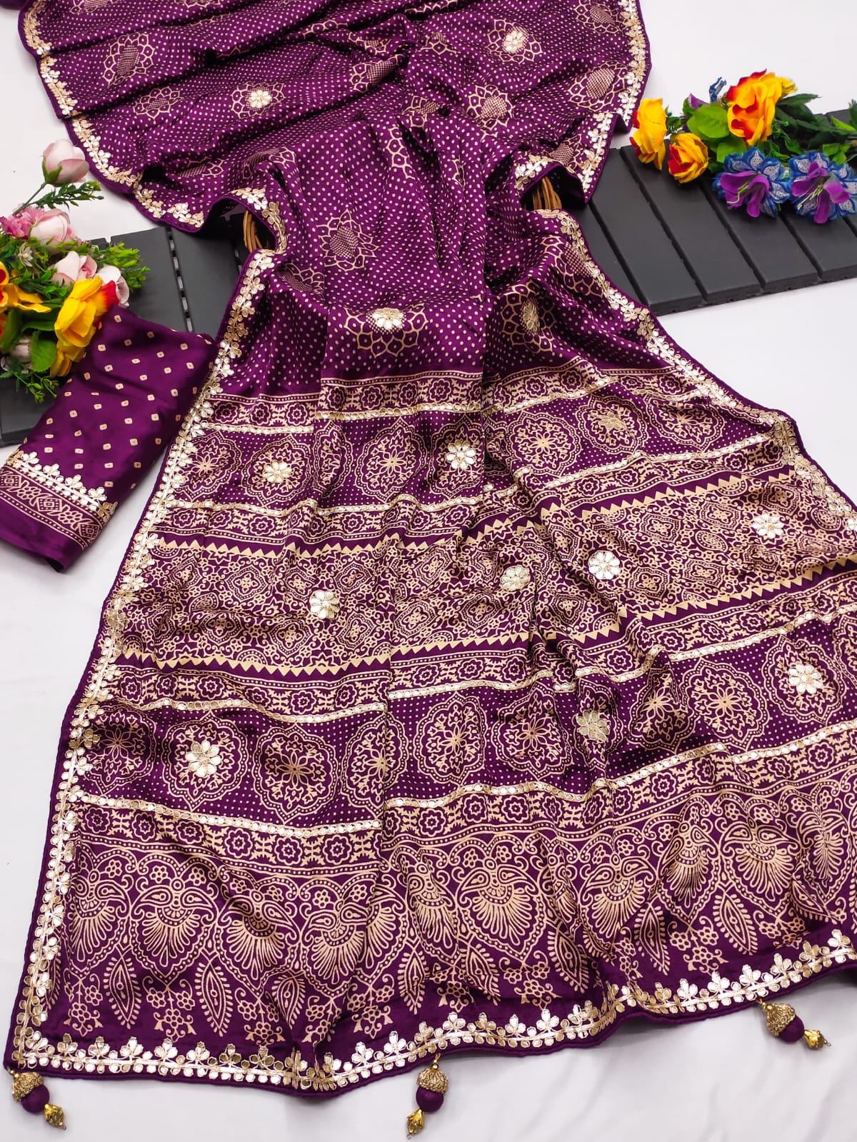 Gota Pati Hand Work Saree