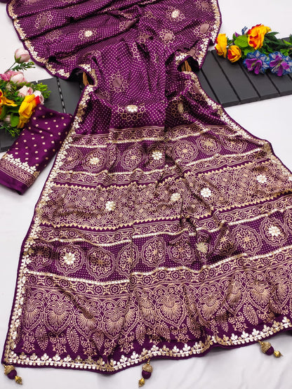 Gota Pati Hand Work Saree