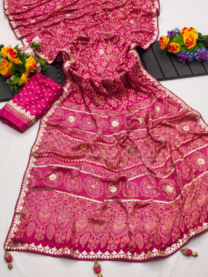 Gota Pati Hand Work Saree