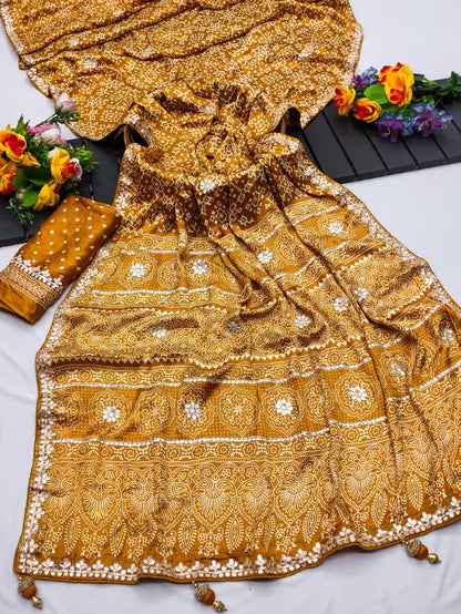 Gota Pati Hand Work Saree