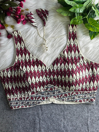 AJRAKH PRINTED PURE COTTON BLOUSES