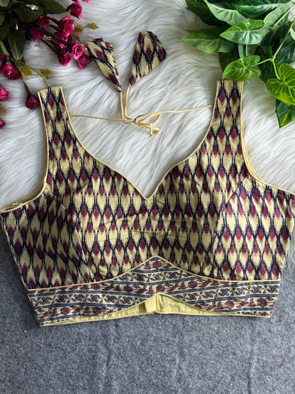 AJRAKH PRINTED PURE COTTON BLOUSES