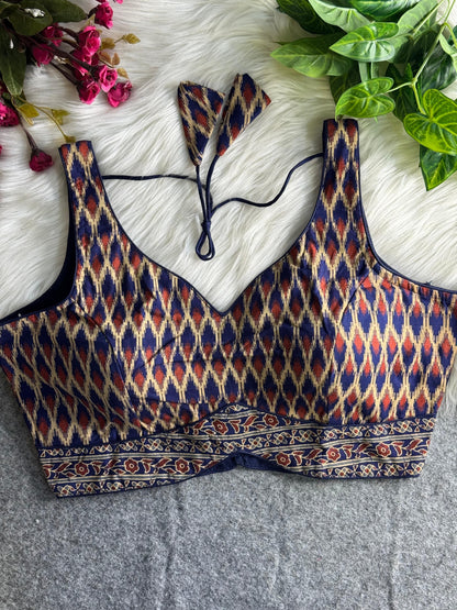 AJRAKH PRINTED PURE COTTON BLOUSES