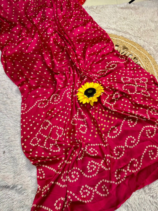 Lagdi Pure Gajji Soft Silk Saree
