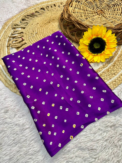 Lagdi Pure Gajji Soft Silk Saree