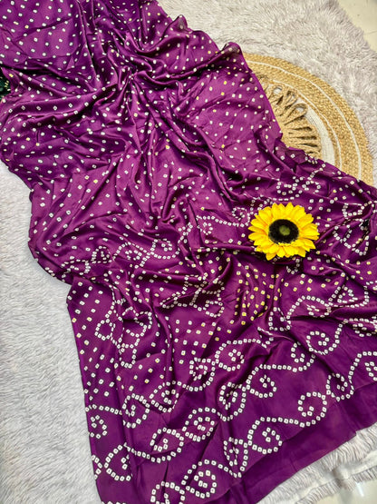 Lagdi Pure Gajji Soft Silk Saree