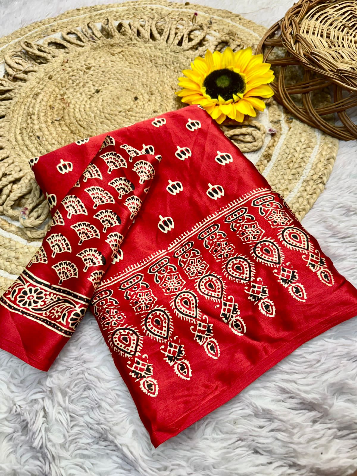 Lagdi Pure Gajji Soft Silk Saree