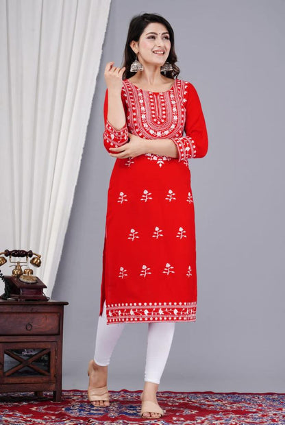 Chikan Embroidery Kurti