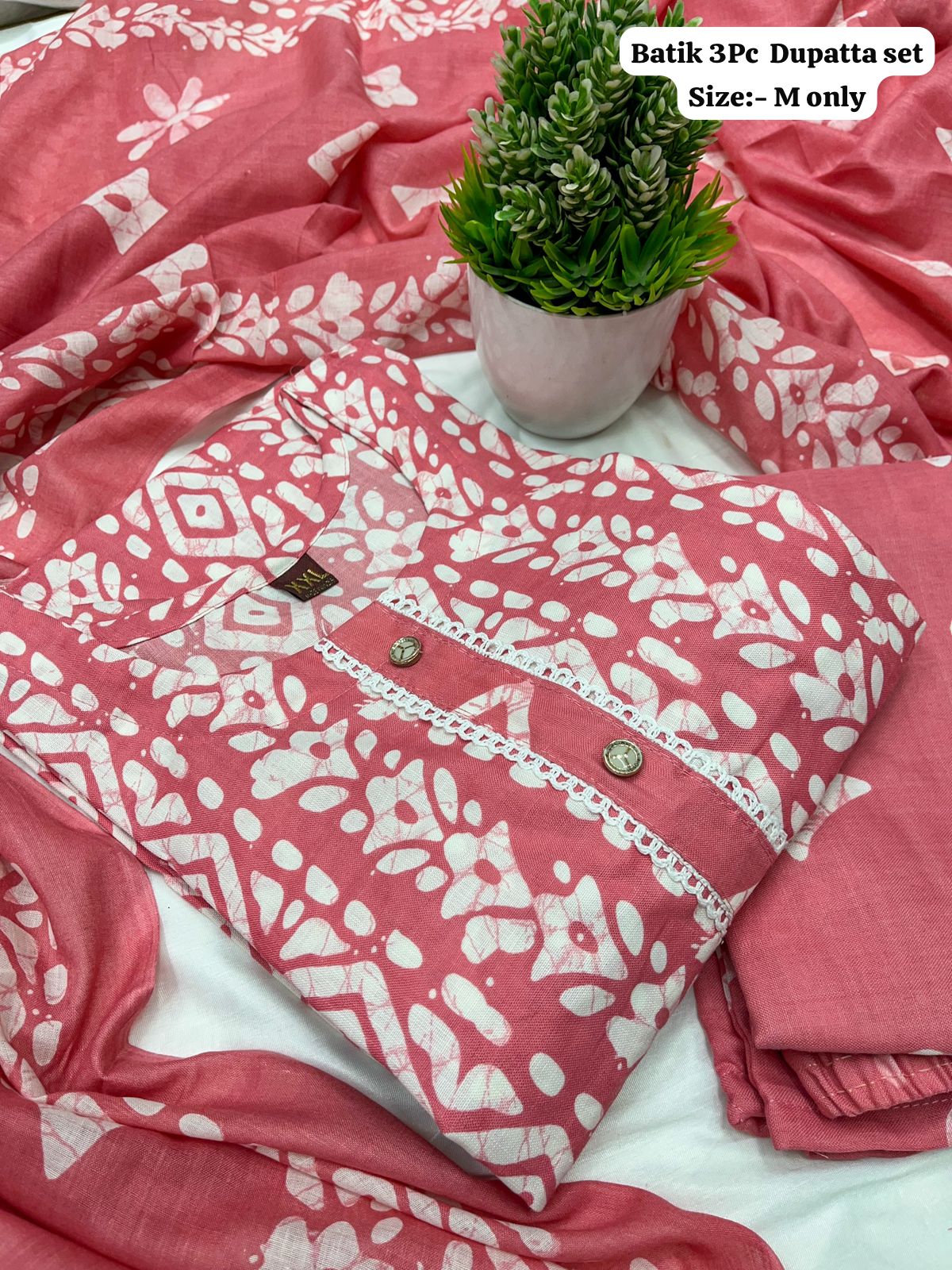 Batik Kurti Set