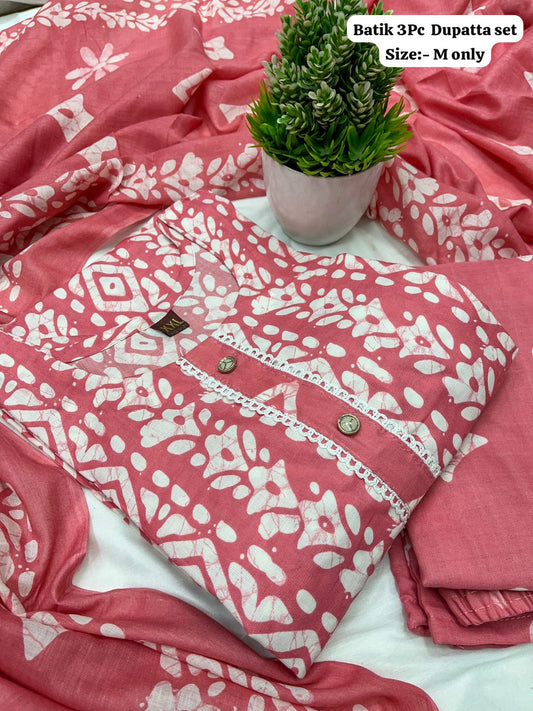 Batik Kurti Set