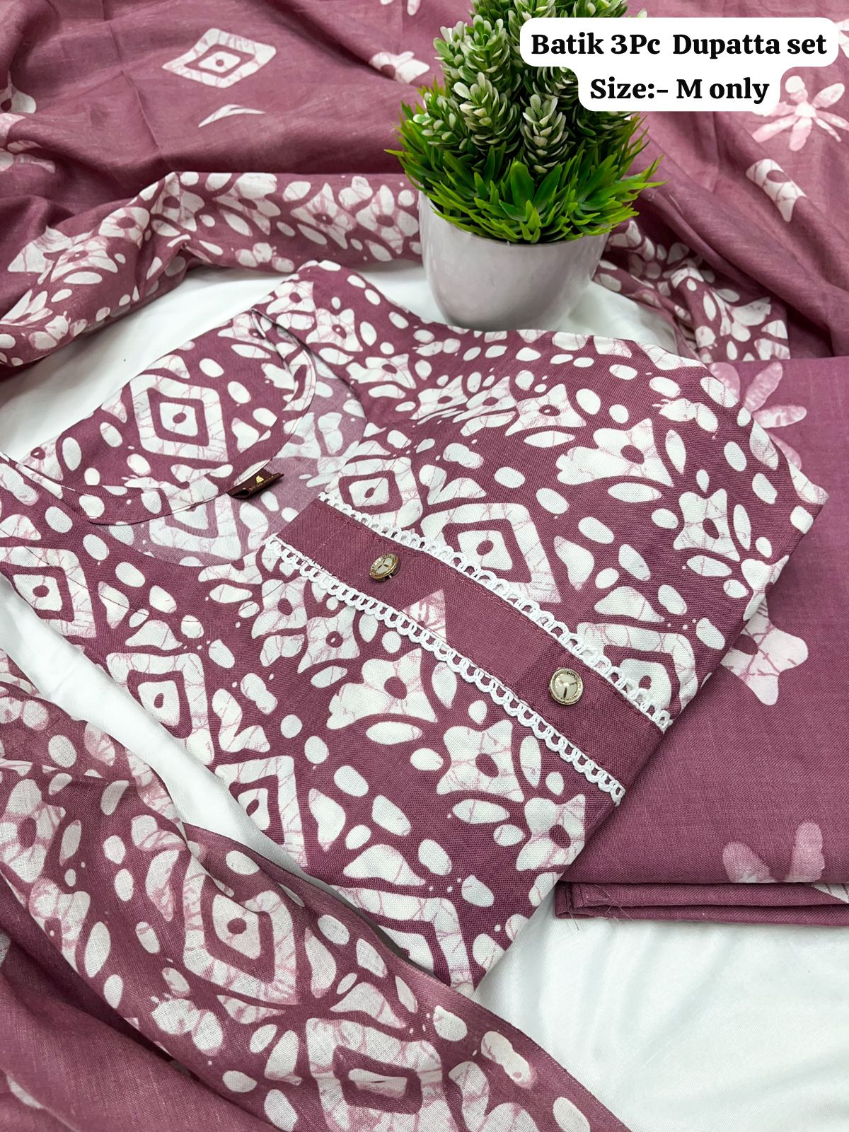 Batik Kurti Set