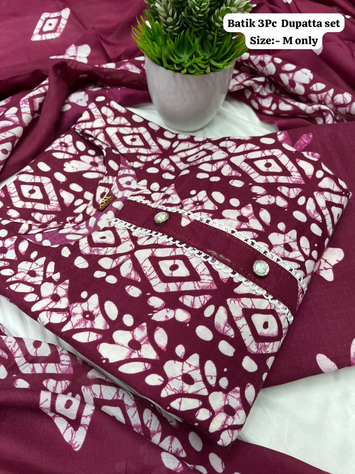Batik Kurti Set