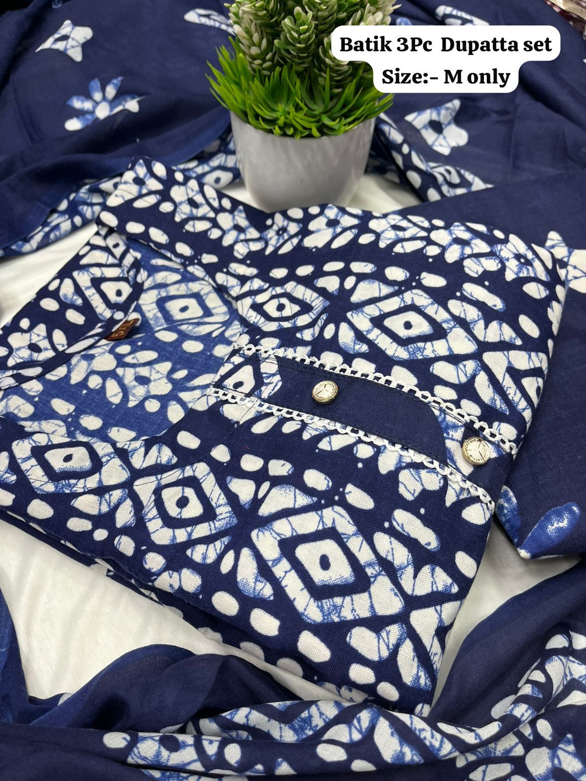 Batik Kurti Set