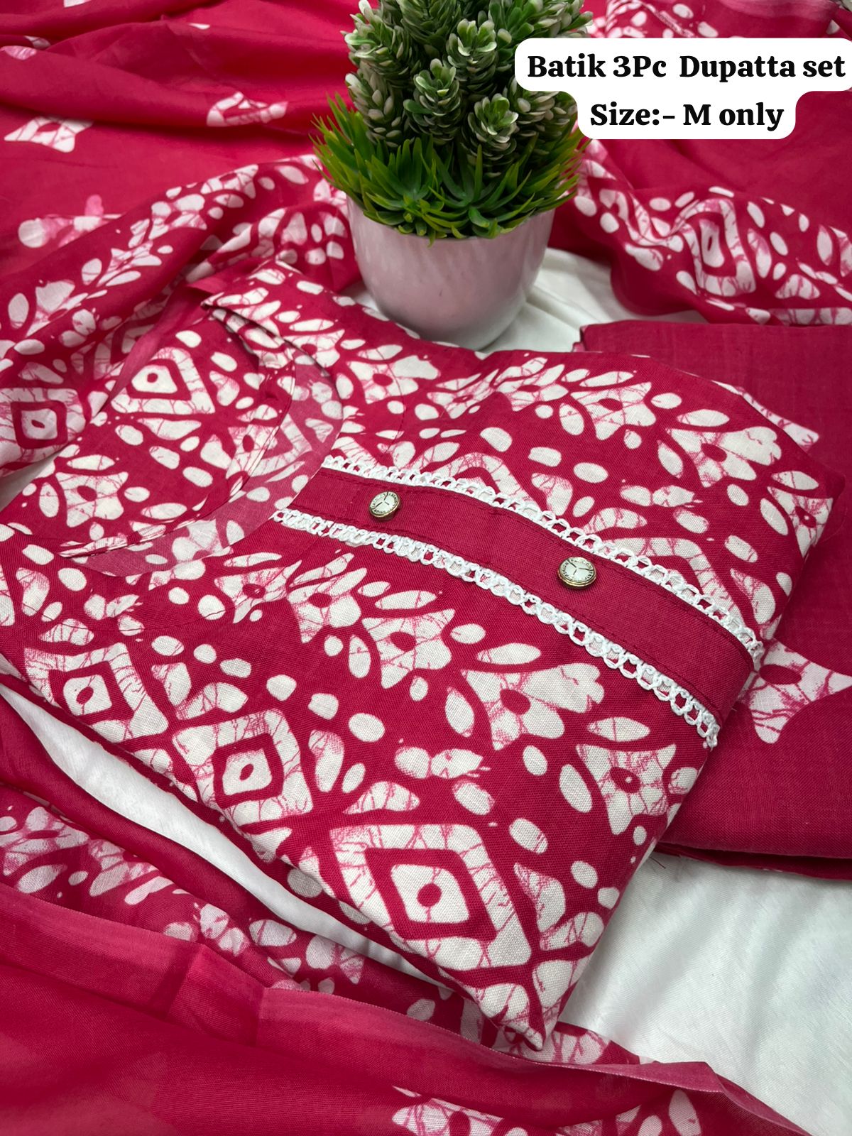 Batik Kurti Set