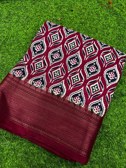 AZARK DOLLA PRINT SAREE