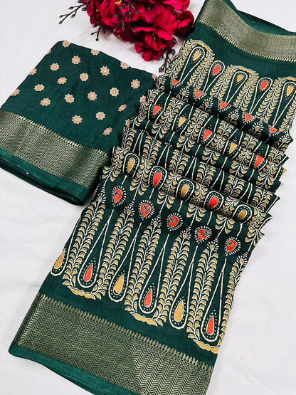AZARK DOLLA PRINT SAREE