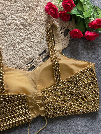 Pearl Moti Spaghetti Blouse