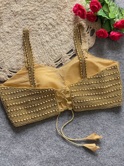 Pearl Moti Spaghetti Blouse