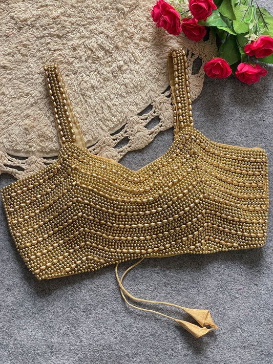 Pearl Moti Spaghetti Blouse