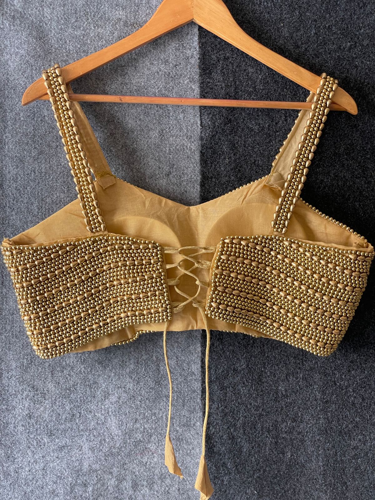 Pearl Moti Spaghetti Blouse
