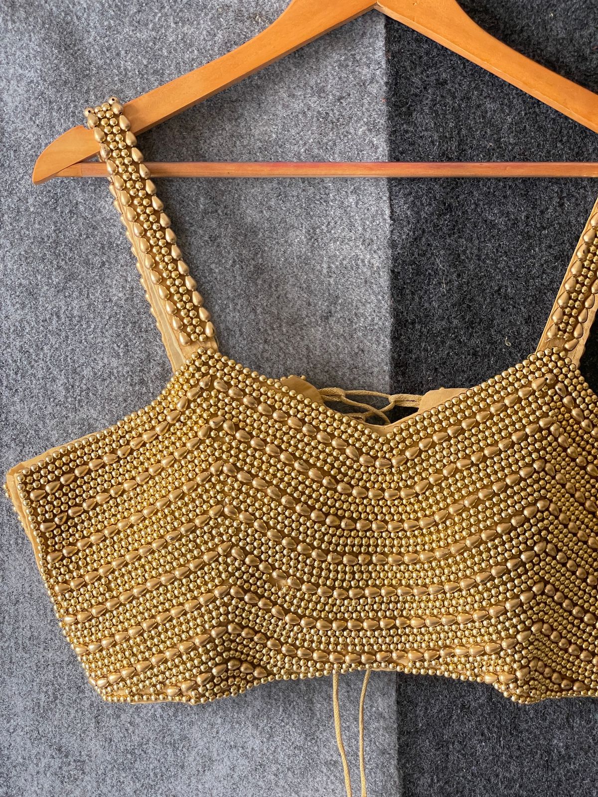 Pearl Moti Spaghetti Blouse