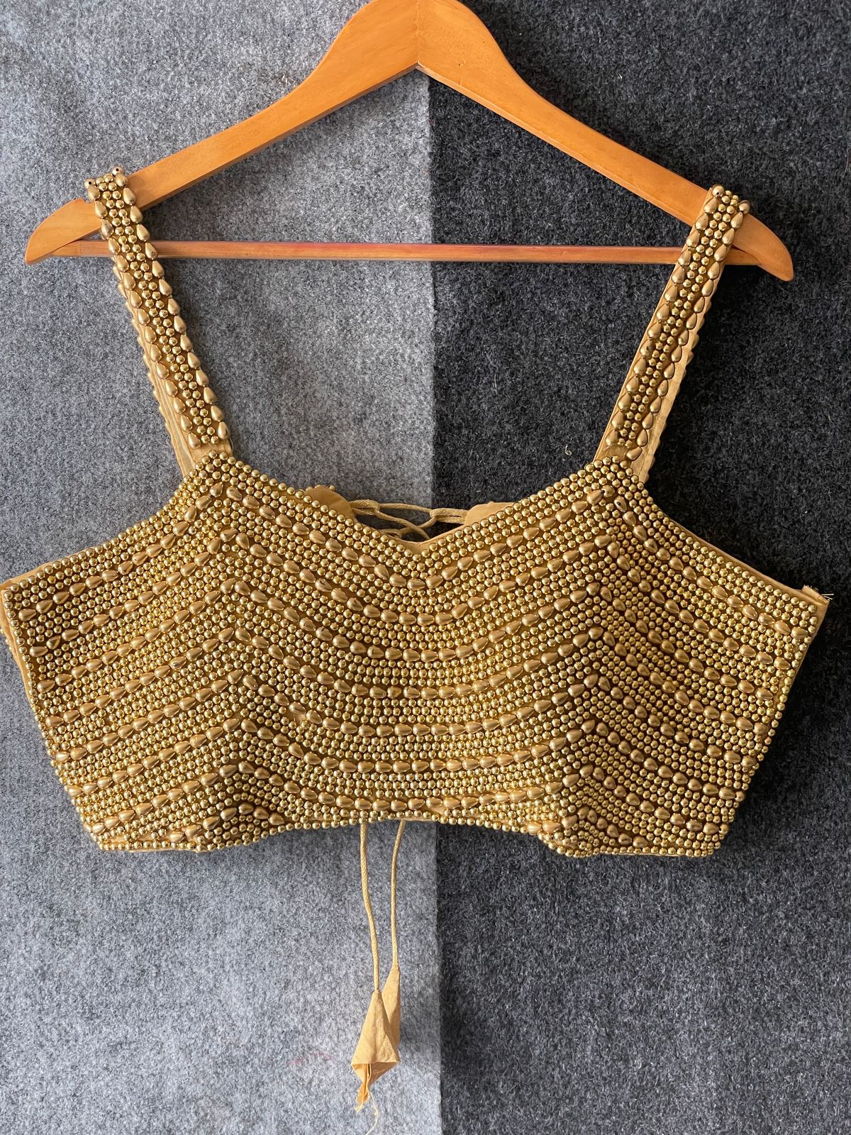 Pearl Moti Spaghetti Blouse