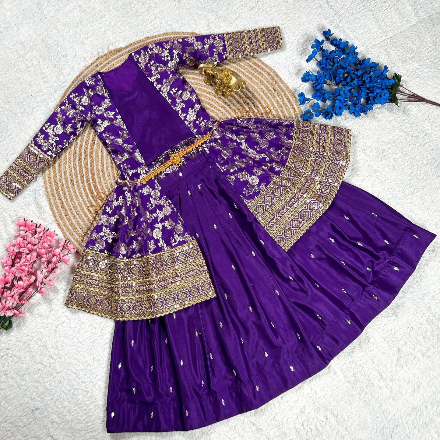 Long Coat With Lehenga-Choli