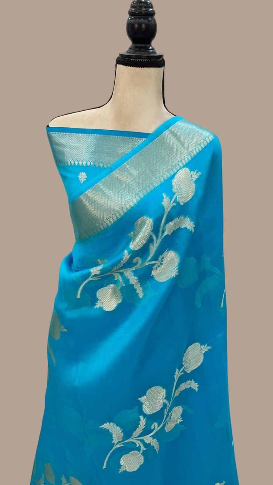 Khadi Crepe Silk Saree