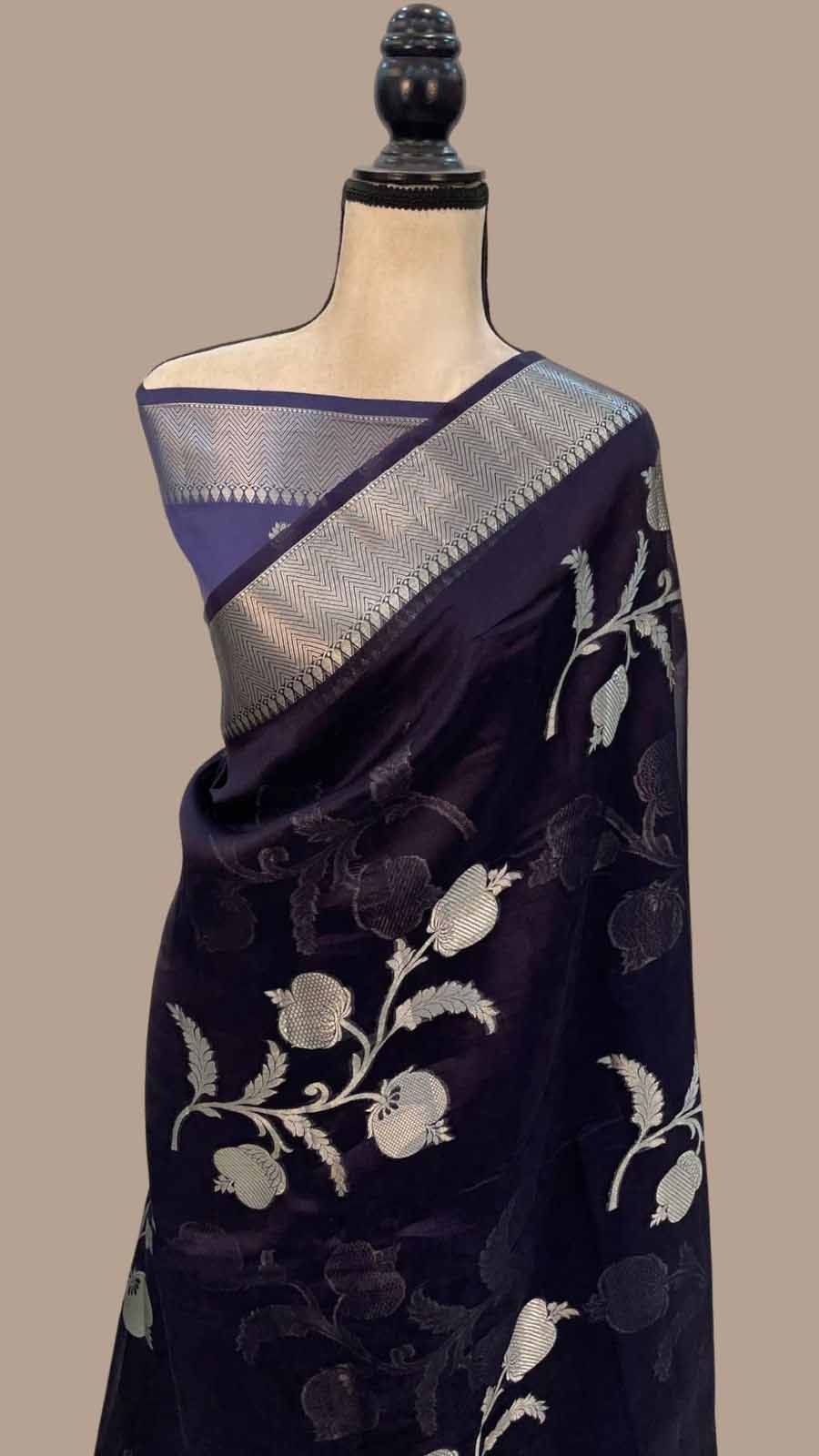 Khadi Crepe Silk Saree