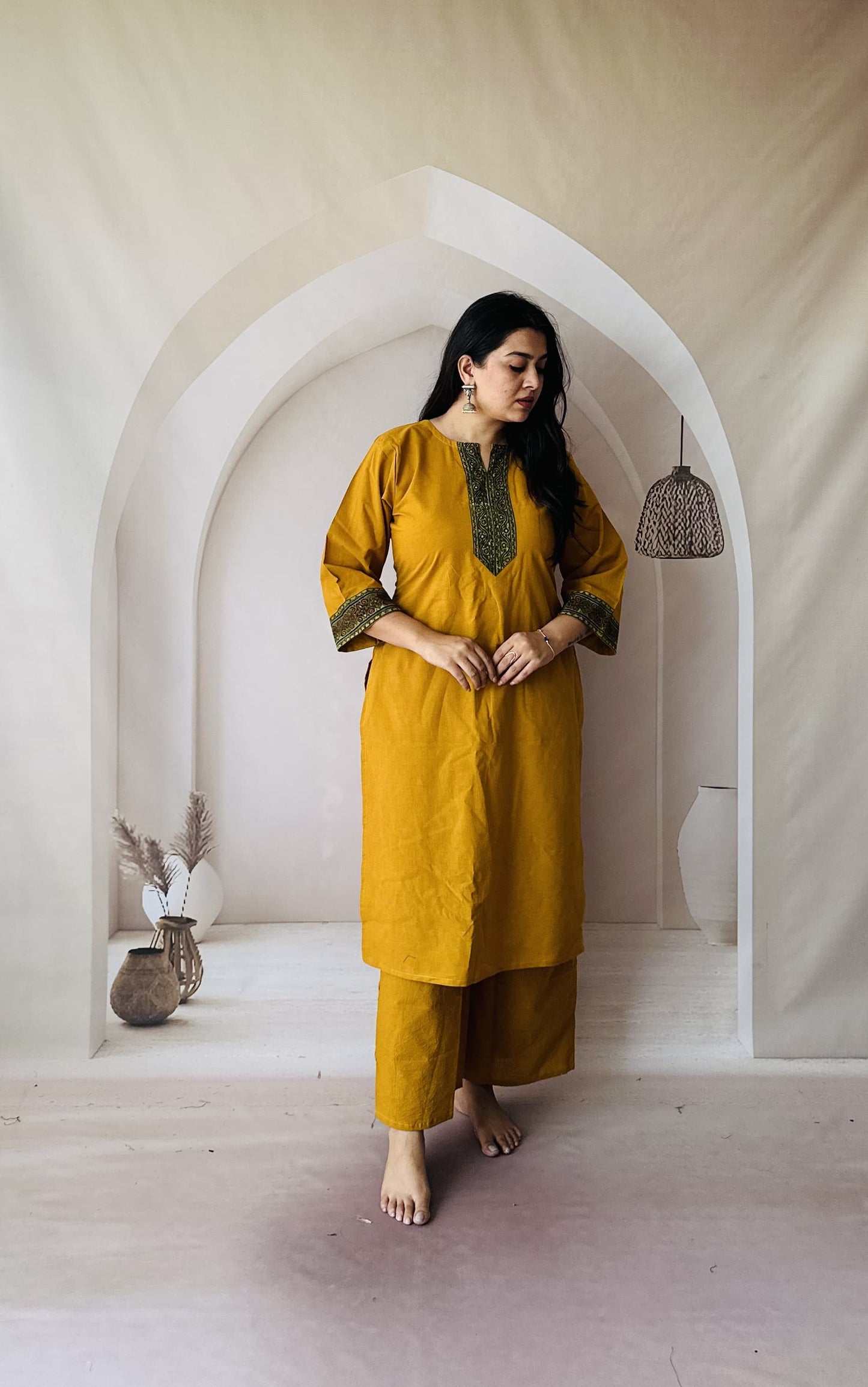 COTTON AJRAKH CO-ORD SET