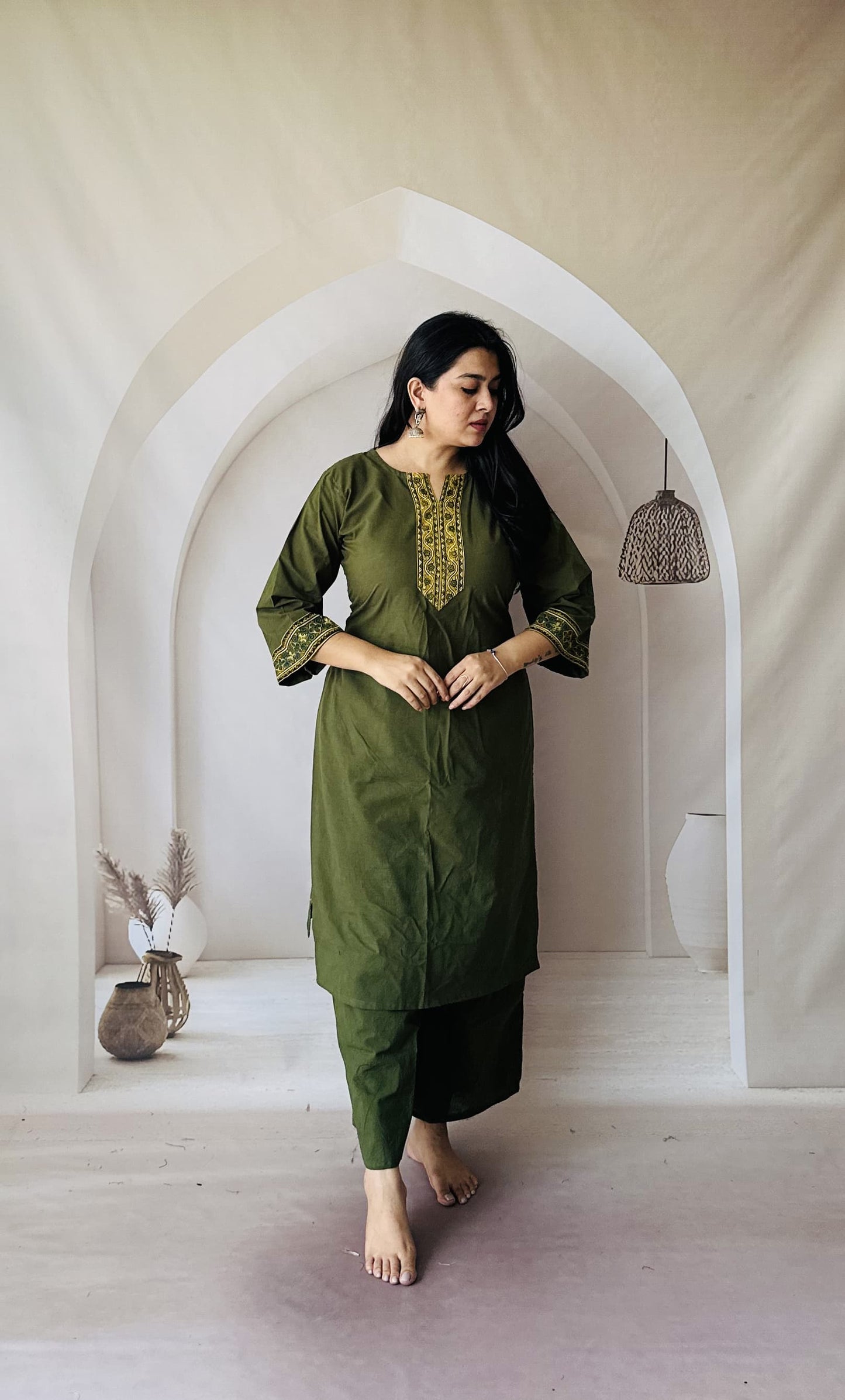 COTTON AJRAKH CO-ORD SET