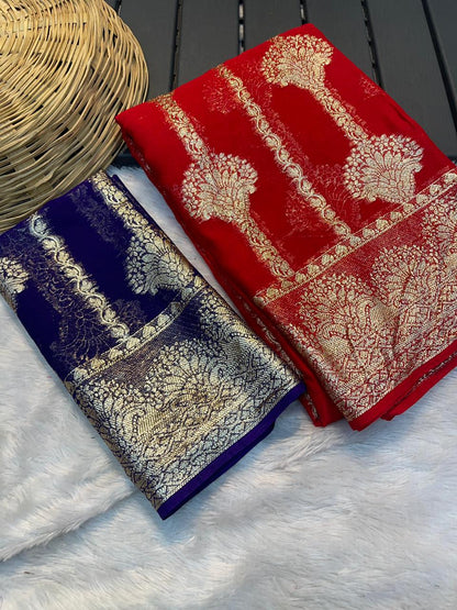 Viscose Georgette Saree