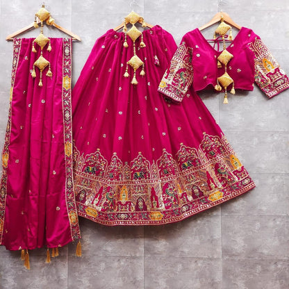 Pure Chinon Silk Chaniya Choli