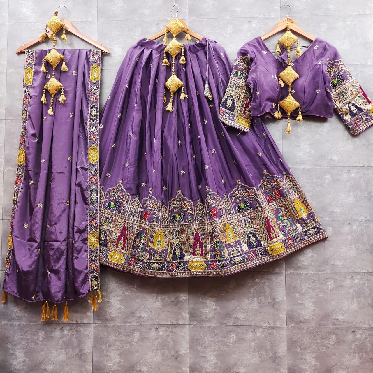 Pure Chinon Silk Chaniya Choli