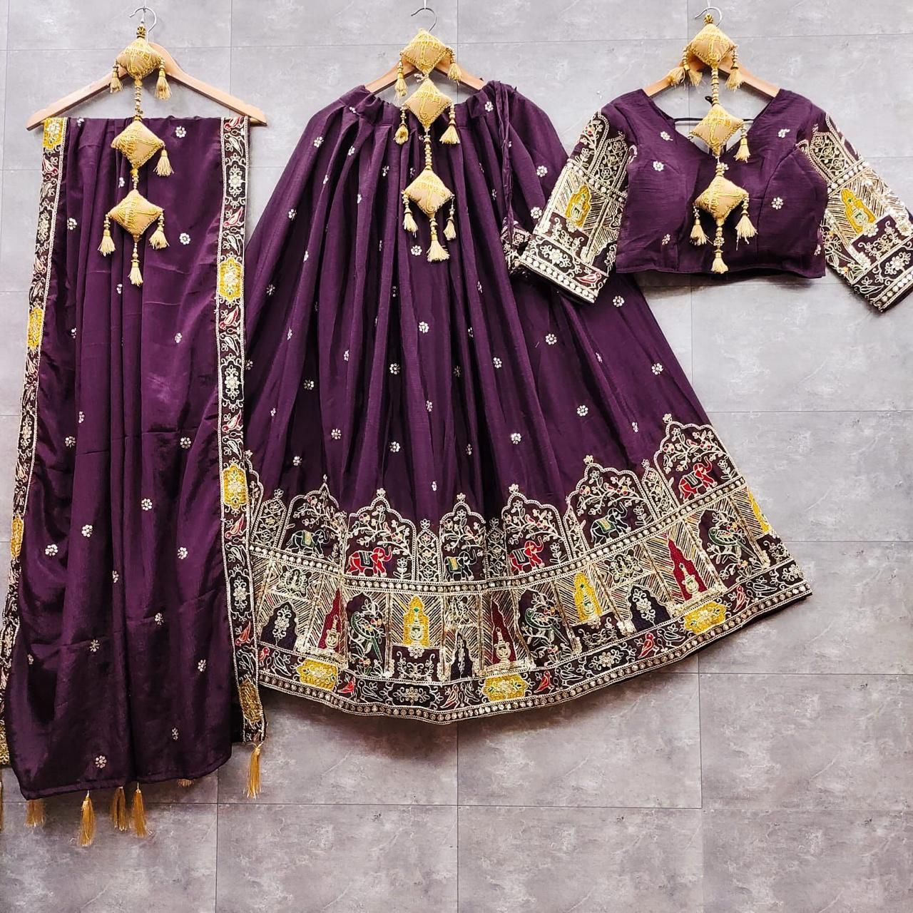Pure Chinon Silk Chaniya Choli