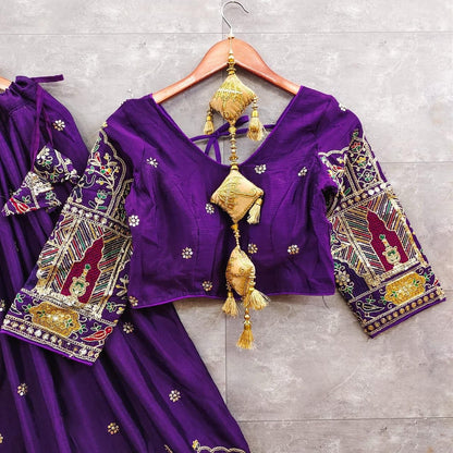 Pure Chinon Silk Chaniya Choli