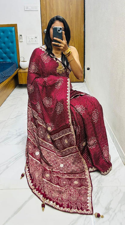 Bandhej Saree