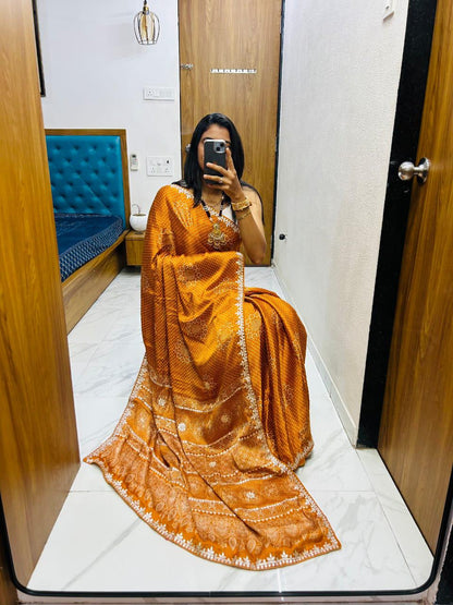 Bandhej Saree