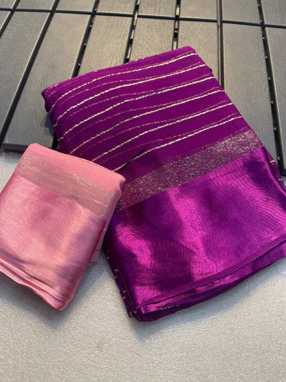 Viscose Georgette Saree
