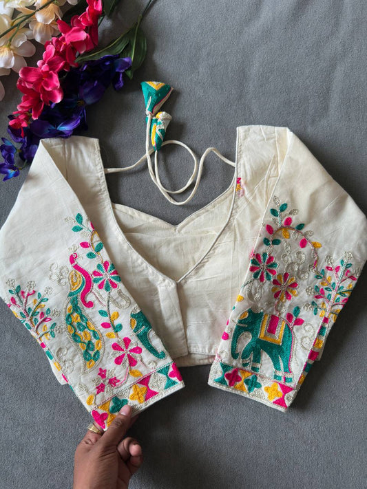 PURE KHADI COTTON BLOUSE