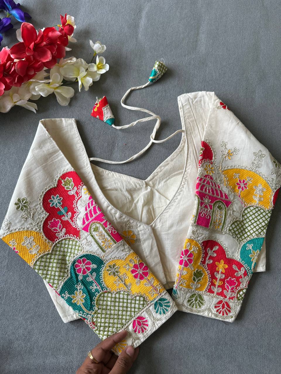PURE KHADI COTTON BLOUSE