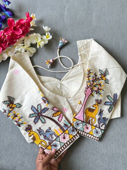 PURE KHADI COTTON BLOUSE