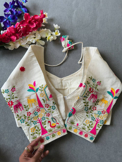 PURE KHADI COTTON BLOUSE