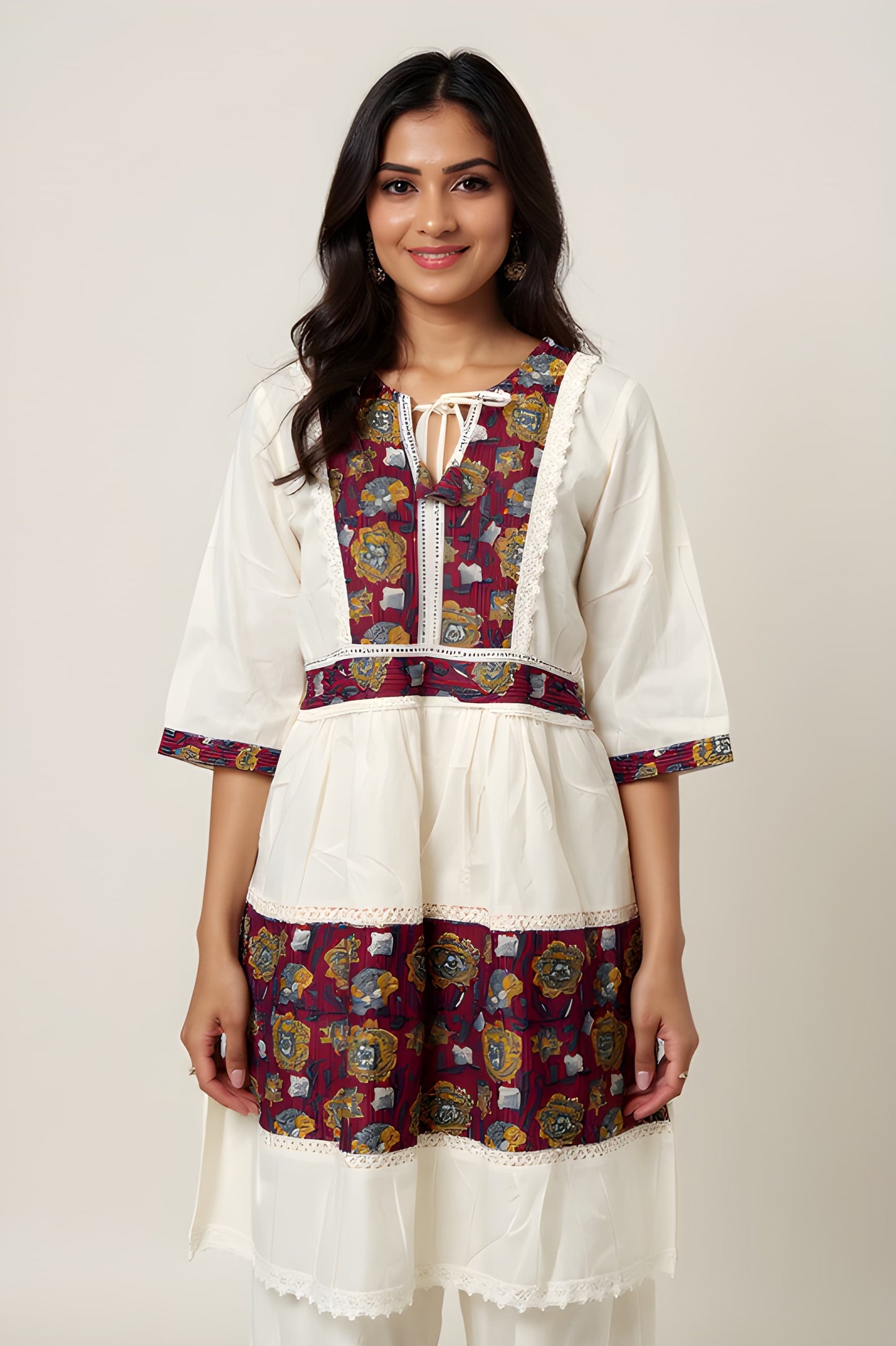 COTTON MIDI DRESS