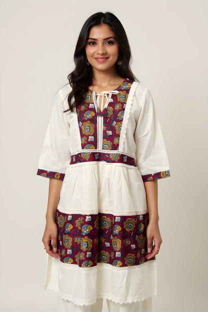 COTTON MIDI DRESS