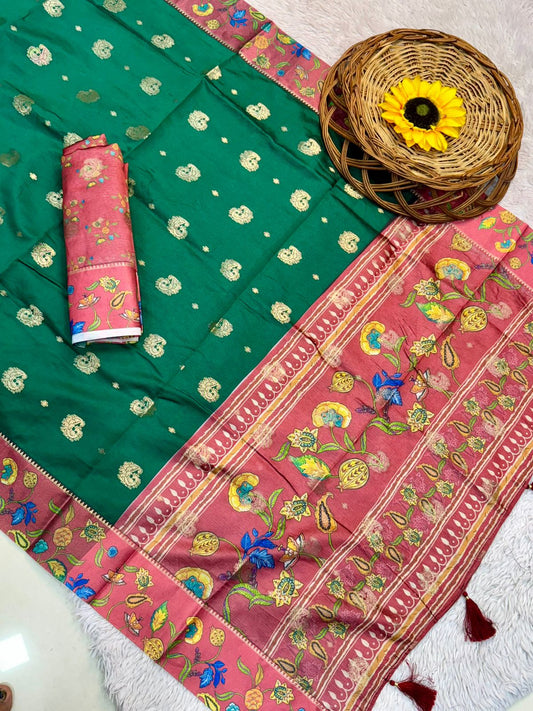 Pure Bandhej Silk Saree
