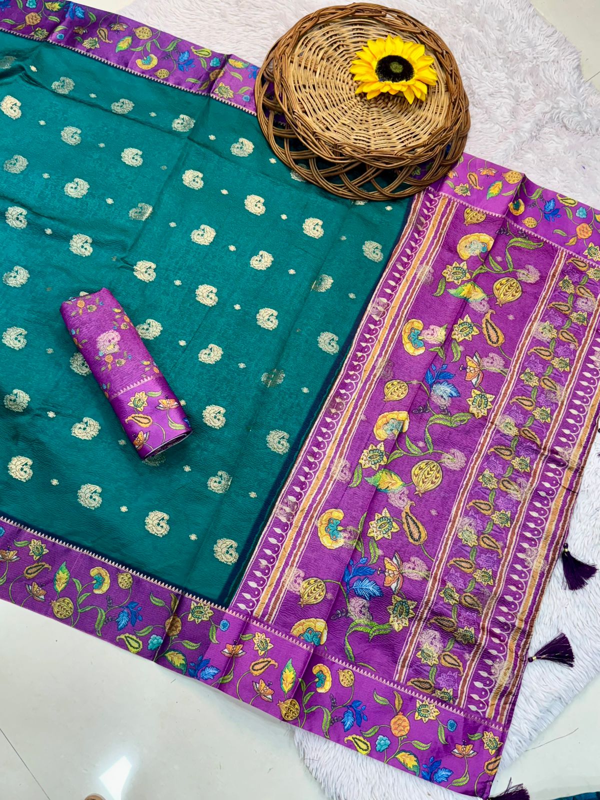Pure Bandhej Silk Saree