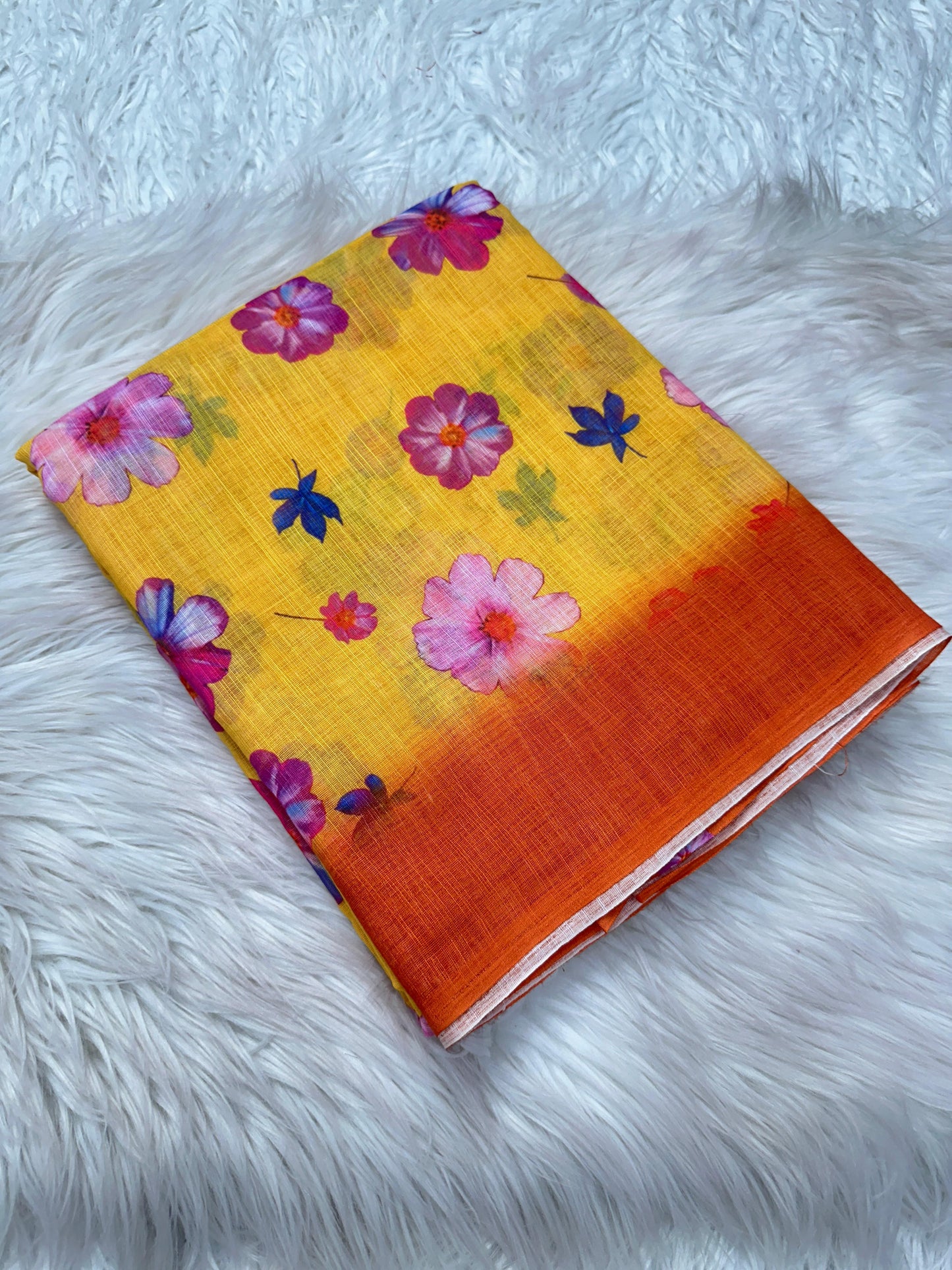Soft Linen Kalamkari Saree