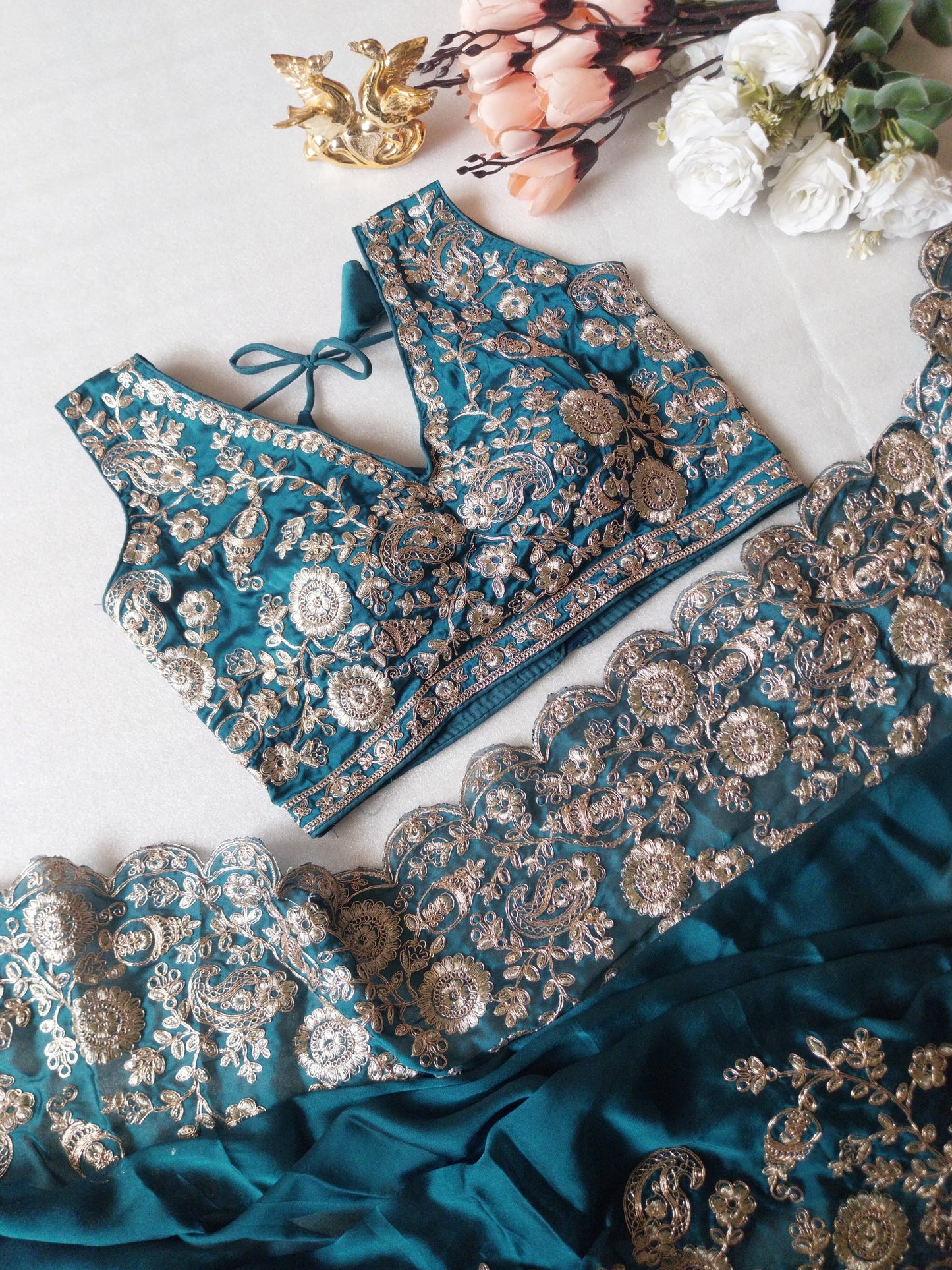 Rangoli Silk Saree With Blouse